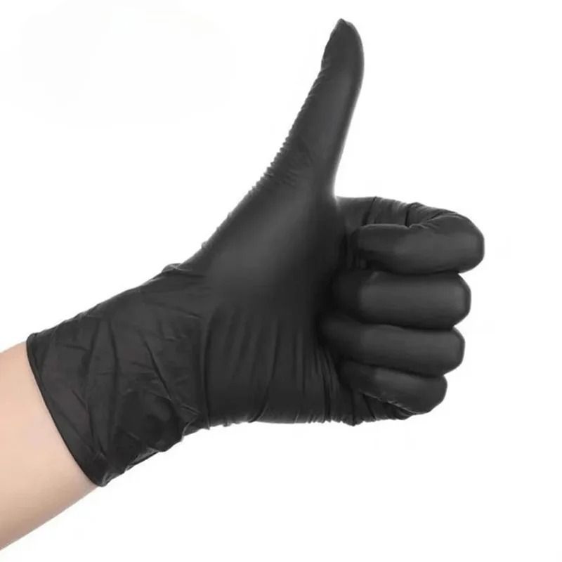 IndustrialGrade Disposable Black Nitrile Gloves And Hygiene Interface 6