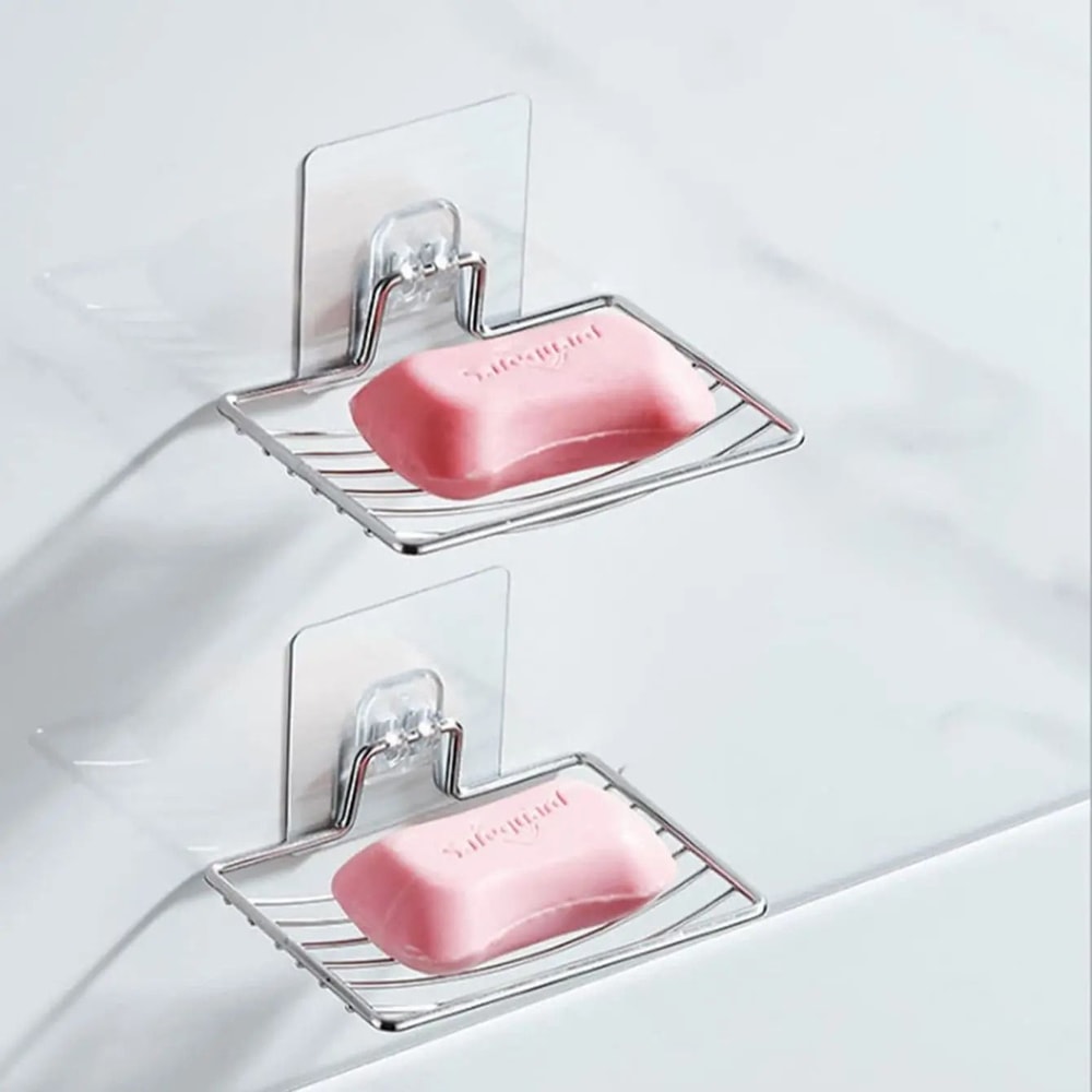 Stainless Steel WallMounted Soap Drainage Rack And Sanitary Interface 1