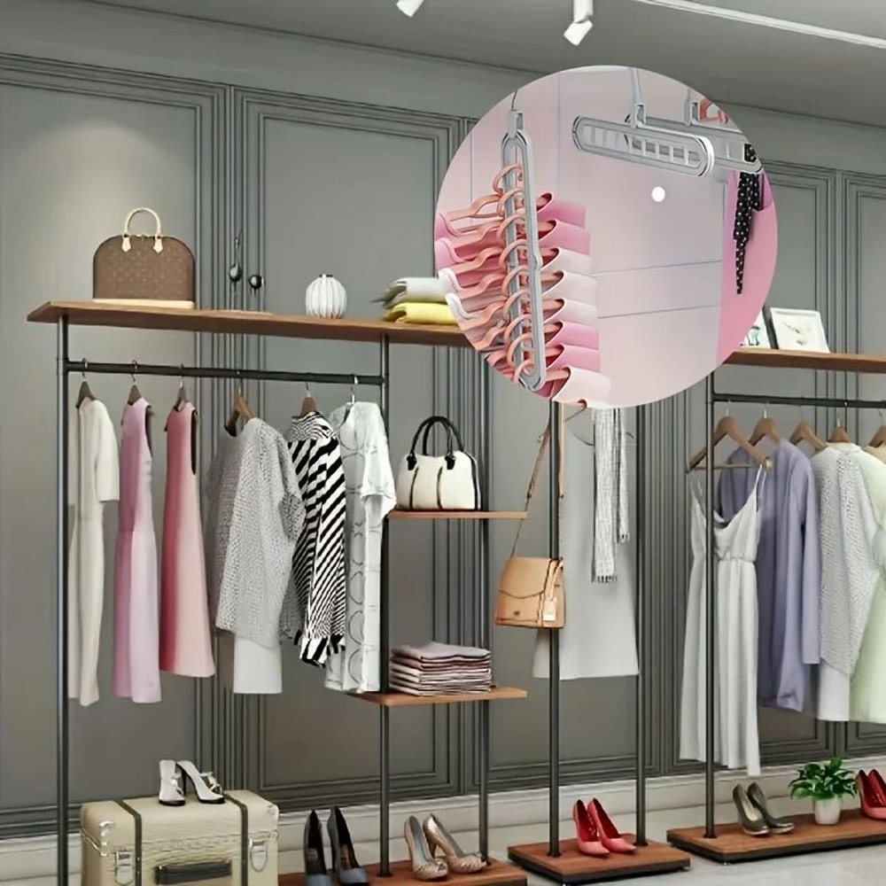 9Hole SpaceSaving MultiFunctional Wardrobe Interface 5