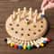 Montessori Wooden Memory Match Stick Chess And Cognitive Interface 0