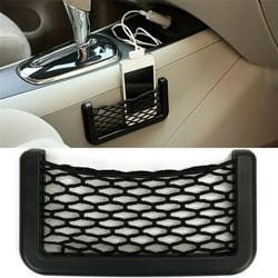 high-elastic automotive mesh organizer and interior utility interface
