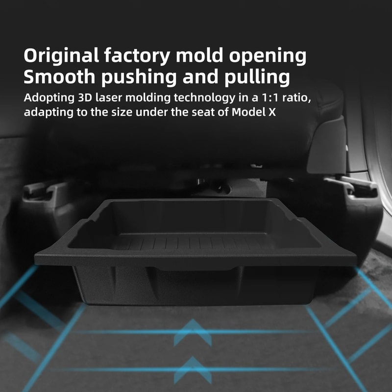 Tesla Model X UnderSeat Drawer Storage Organizer 3