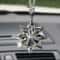 Transparent Crystal Snowflakes Car Pendant Decoration Ornaments Sun Catcher Snowflake Hanging Trim 0