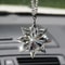 Transparent Crystal Snowflakes Car Pendant Decoration Ornaments Sun Catcher Snowflake Hanging Trim 0