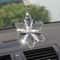 Transparent Crystal Snowflakes Car Pendant Decoration Ornaments Sun Catcher Snowflake Hanging Trim 2