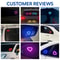SolarPowered HeartShaped LED Car Ambient Light 4