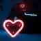 SolarPowered HeartShaped LED Car Ambient Light 8