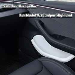 tesla model y/3 white interior door pocket stabilization interface