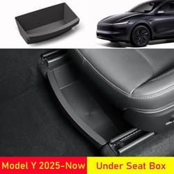 tesla model y juniper (2025–2026) high-capacity under-seat storage interface