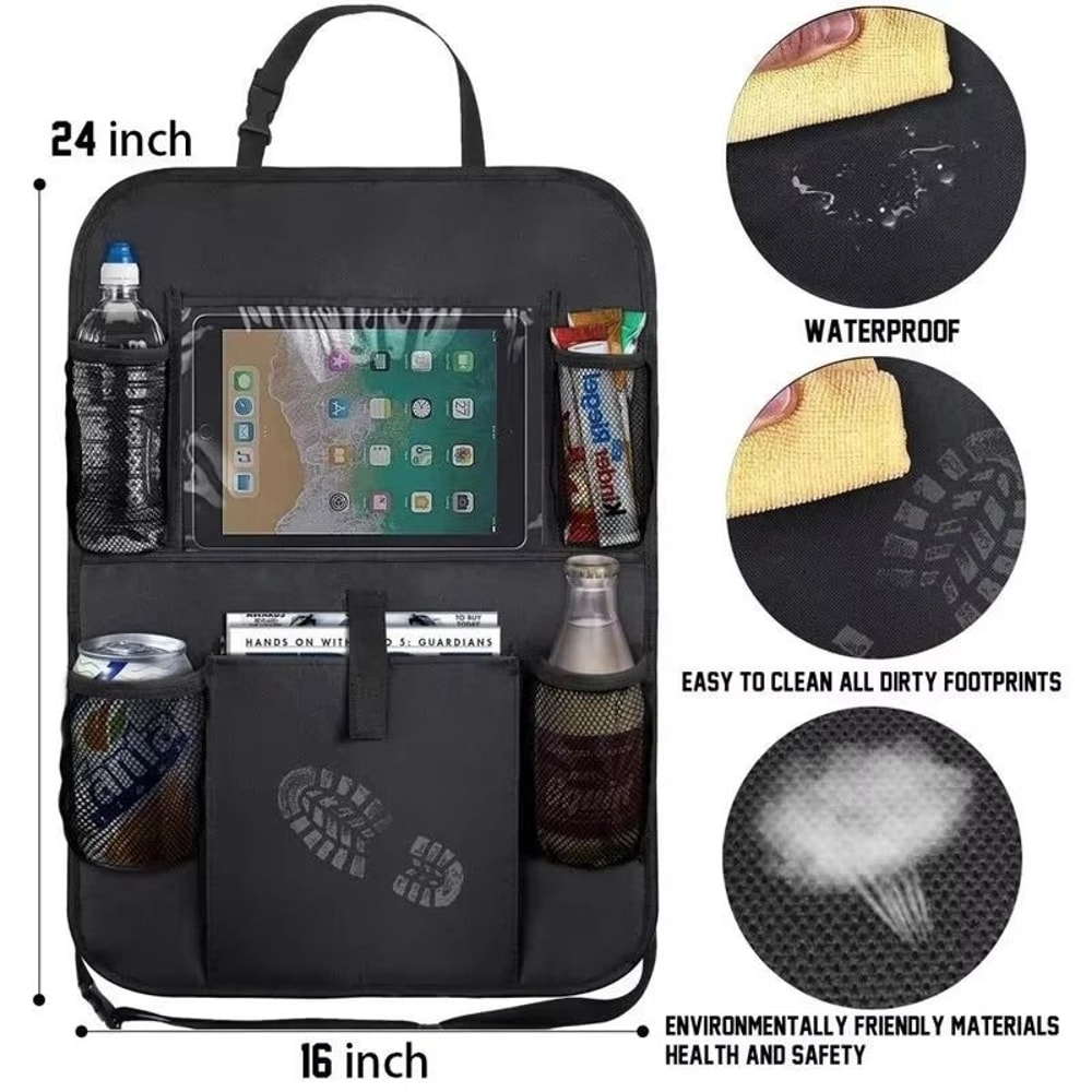 Backseat Logistical Organizer And Media Calibration Interface 8