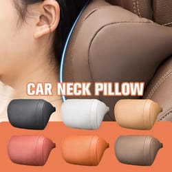 luxury nappa leather cervical calibration and postural stabilization interface