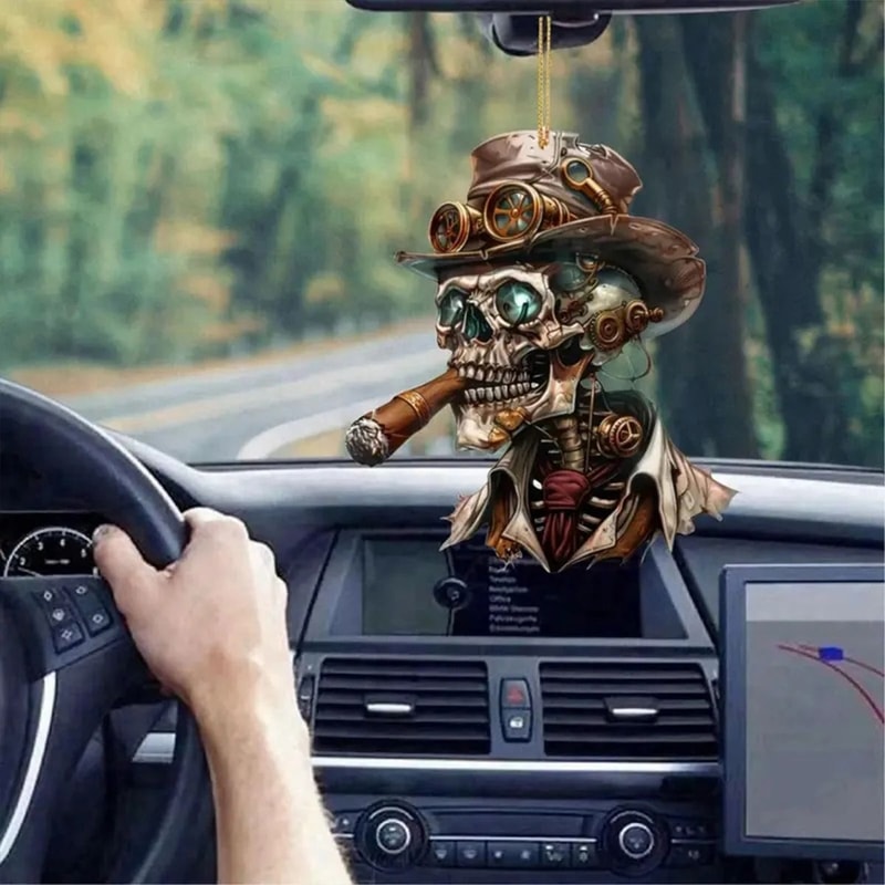 Steampunk Skeletal Vanguard And Rearview Aesthetic Interface 4