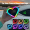 Solar Powered Universal Car LED Heart Neon Light For Interior Window Decoration 10