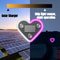 Solar Powered Universal Car LED Heart Neon Light For Interior Window Decoration 2