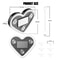 Solar Powered Universal Car LED Heart Neon Light For Interior Window Decoration 4