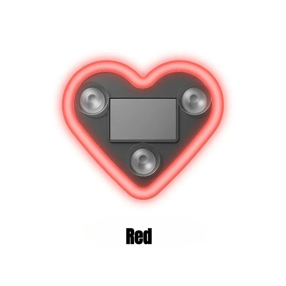 Solar Powered Universal Car LED Heart Neon Light For Interior Window Decoration 6