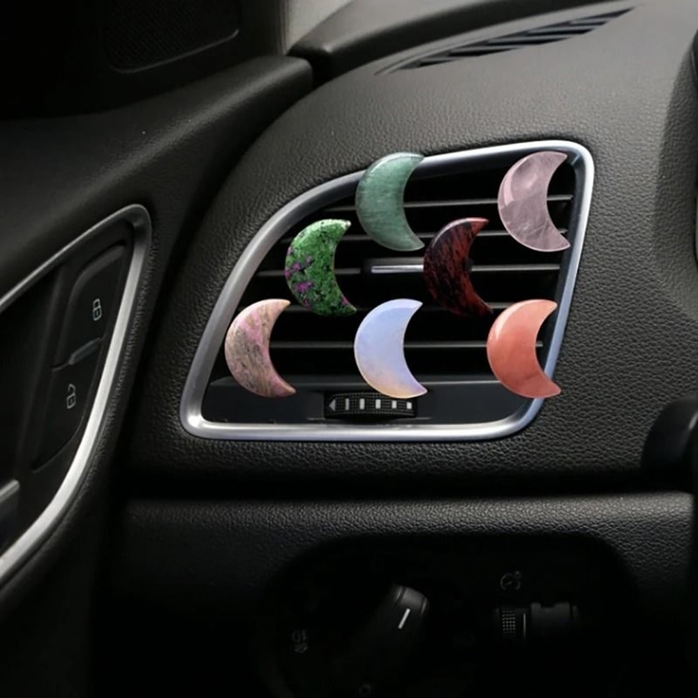 Crystal Moon Car Air Freshener And Air Conditioner Outlet Fragrance Diffuser Clip 2