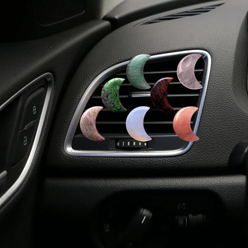 Crystal Moon Car Air Freshener And Air Conditioner Outlet Fragrance Diffuser Clip 2
