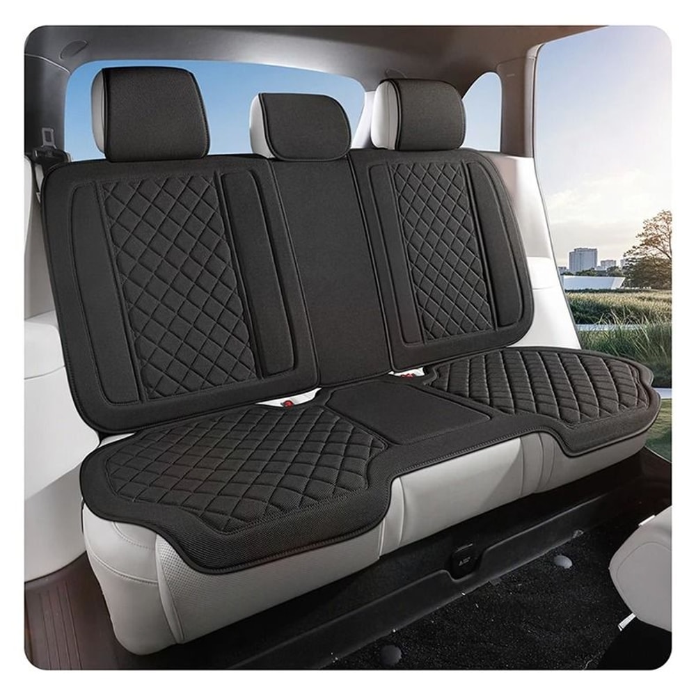 Universal HighQuality Breathable Linen Full Car Seat Cover Set 20