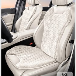 universal soft flannel car seat mat and backrest protector set