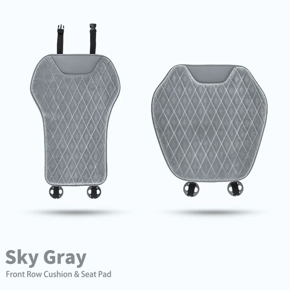 Universal Soft Flannel Car Seat Mat And Backrest Protector Set 12