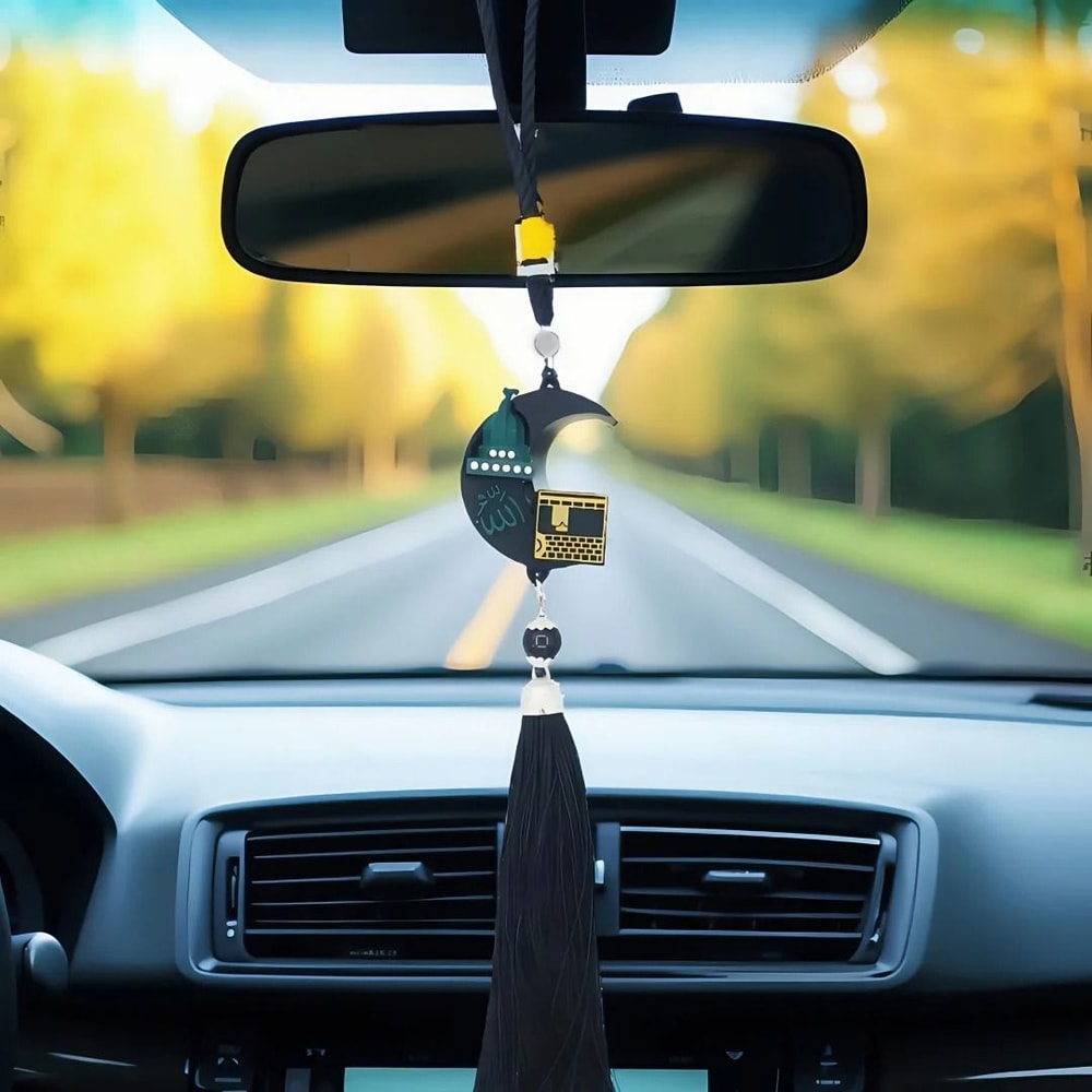 Islamic Tassel Mirror Hanging Ornament And Rearview Mirror Decoration 3