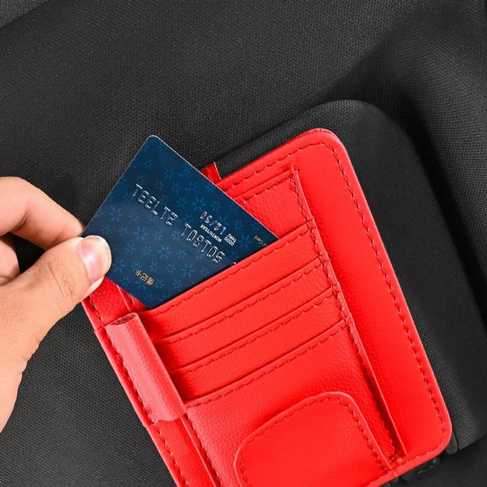 MultiFunctional Sun Visor Organizer And ID Card Storage Clip 4