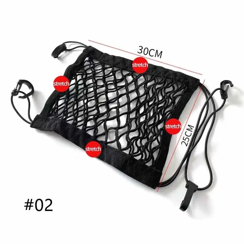 3Layer Universal Car Mesh Organizer And Backseat Safety Barrier 6