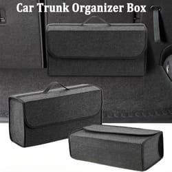 universal high-capacity felt car trunk organizer and portable storage box