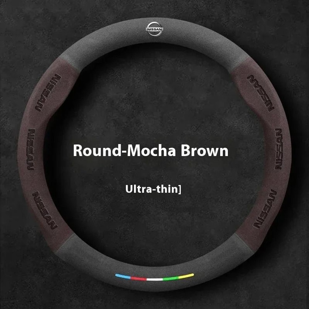 Nissan Sport Suede Rubber AntiSlip Steering Wheel Cover 12
