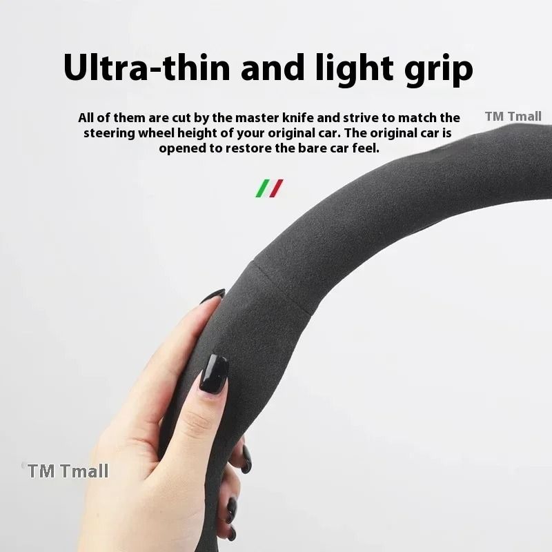 Nissan Sport Suede Rubber AntiSlip Steering Wheel Cover 4