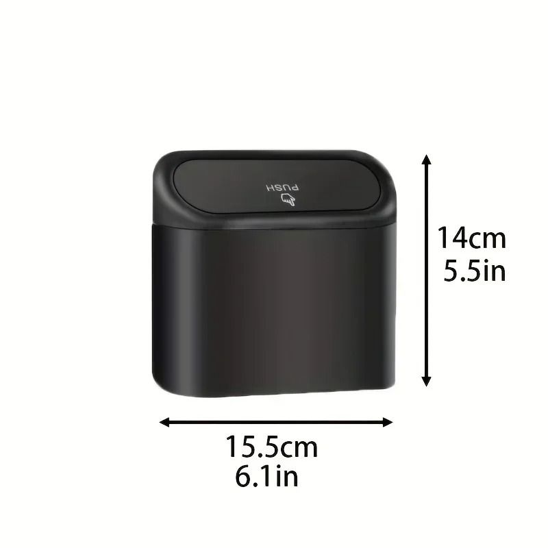 Universal Car Clamshell Trash Bin And Compact Storage Organizer 5