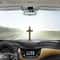 Exquisite Metal Wood Christian Crucifix Car Dashboard Ornament 2