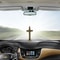 Exquisite Metal Wood Christian Crucifix Car Dashboard Ornament 2