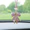 DiamondEncrusted Bowknot Luxury Car Mirror Pendant 5