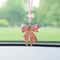 DiamondEncrusted Bowknot Luxury Car Mirror Pendant 8