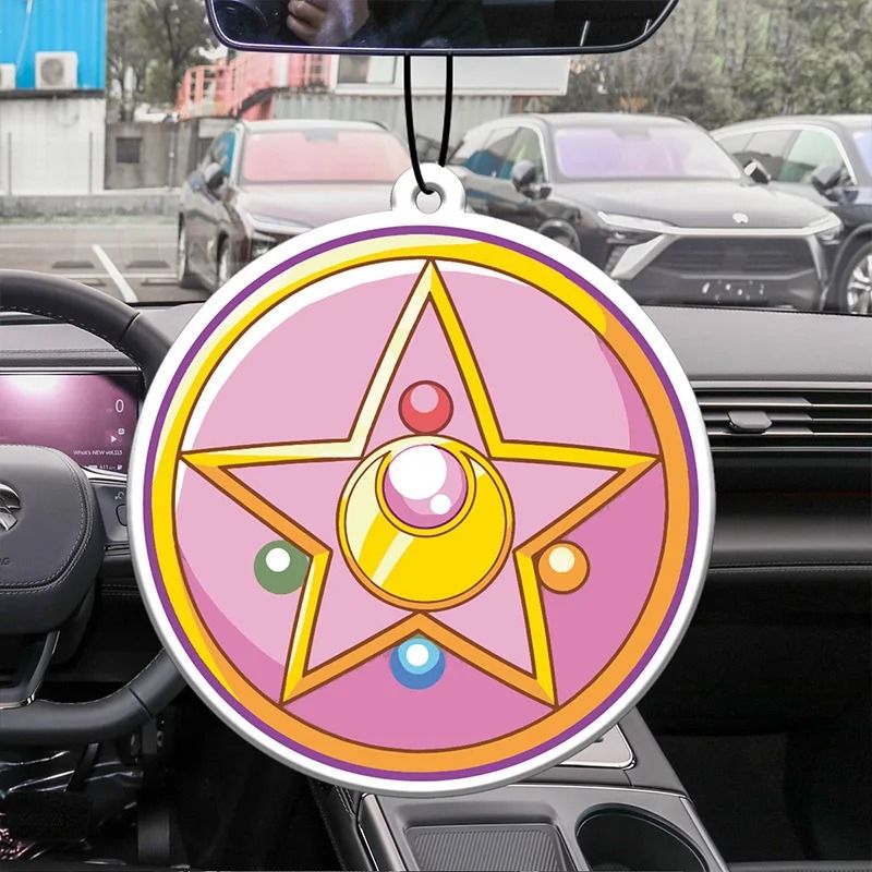 Magical Anime Crystal Star Car Air Freshener Mirror Pendant 2
