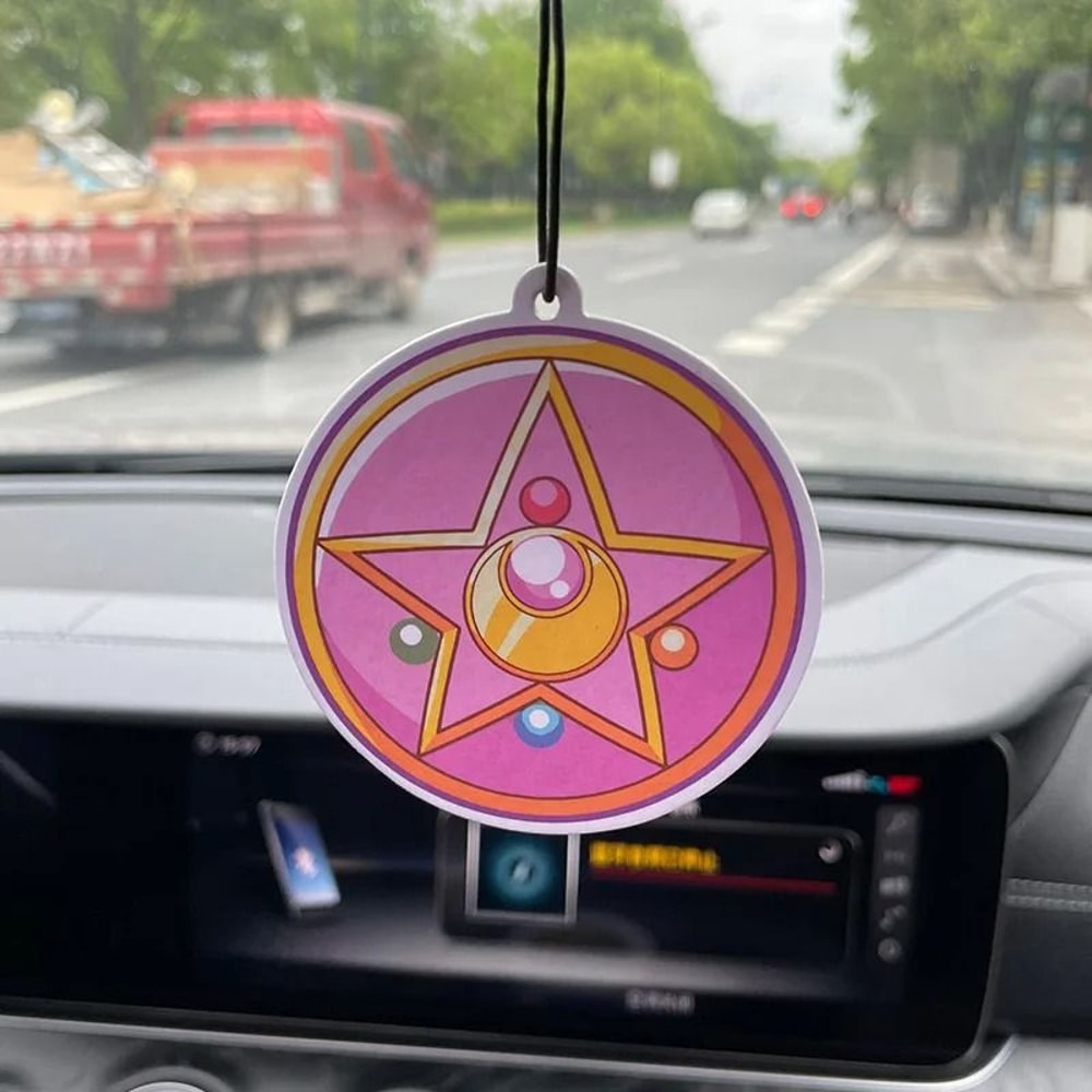 Magical Anime Crystal Star Car Air Freshener Mirror Pendant 3