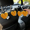 Plush HeartShaped Car Seat Back Organizer Hooks 2Piece Set 13
