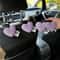 Plush HeartShaped Car Seat Back Organizer Hooks 2Piece Set 14