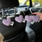 Plush HeartShaped Car Seat Back Organizer Hooks 2Piece Set 14
