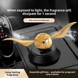 solar-powered kinetic "golden snitch" luxury car aromatherapy