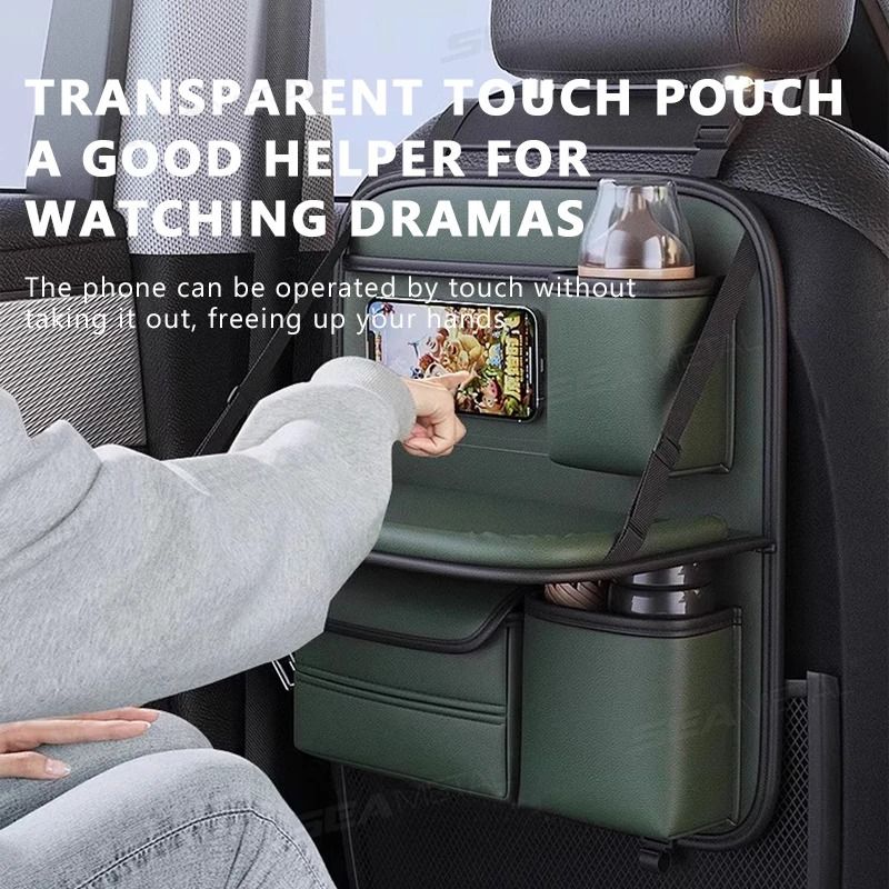 SEAMETAL Premium MultiFunction Car Seat Back Organizer Dining Tray 3
