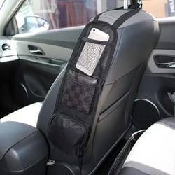 universal multi-pocket seat side storage hanging bag