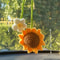 Handcrafted Crochet Sunflower Daisy Rearview Mirror Pendant 4