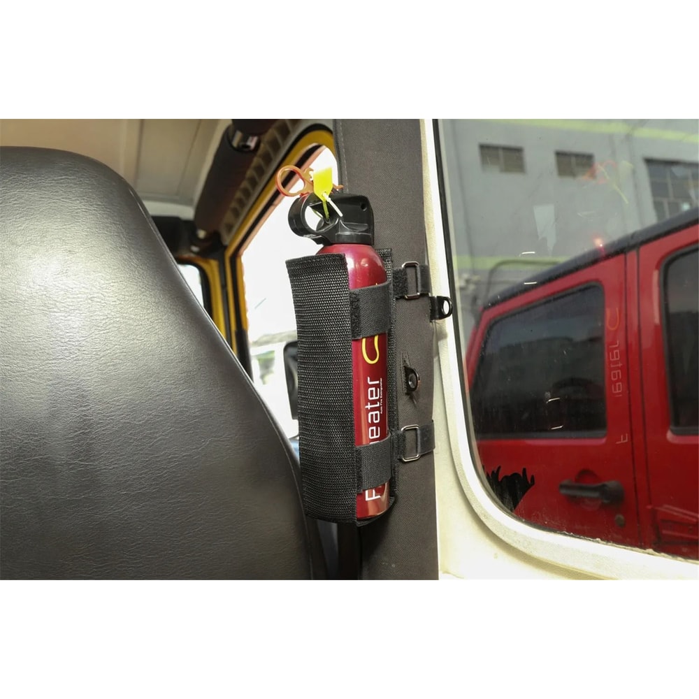 Jeep Wrangler HeavyDuty Roll Bar Fire Extinguisher Mount 5