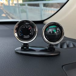 navigator duo - precision dashboard compass & thermometer station