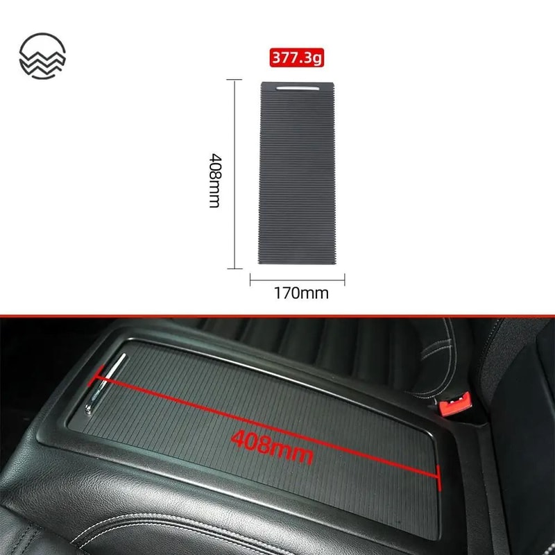 VW Executive Rear Armrest Rolling Console Cover 3