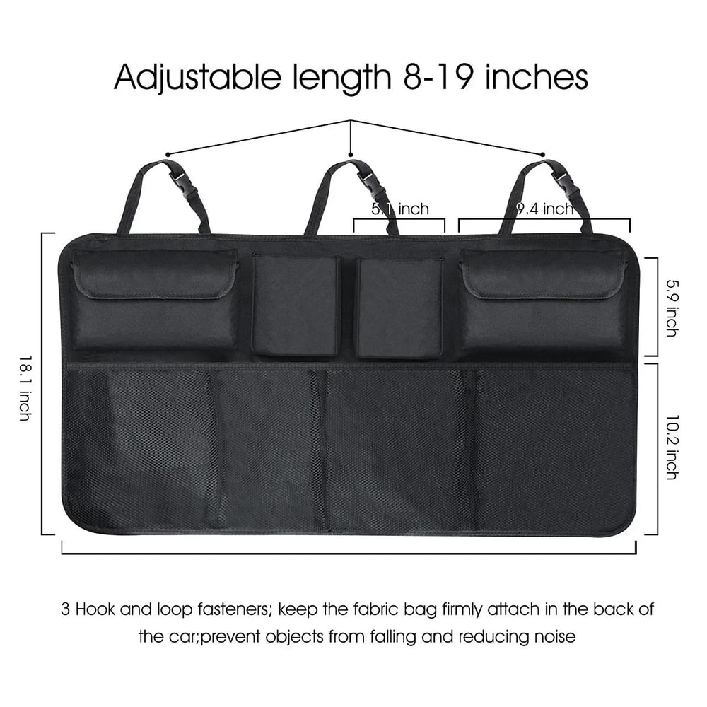 Universal Oxford HighCapacity Hanging Trunk Organizer 3