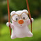 Pink Serenity Swing Pig Mirror Pendant 8
